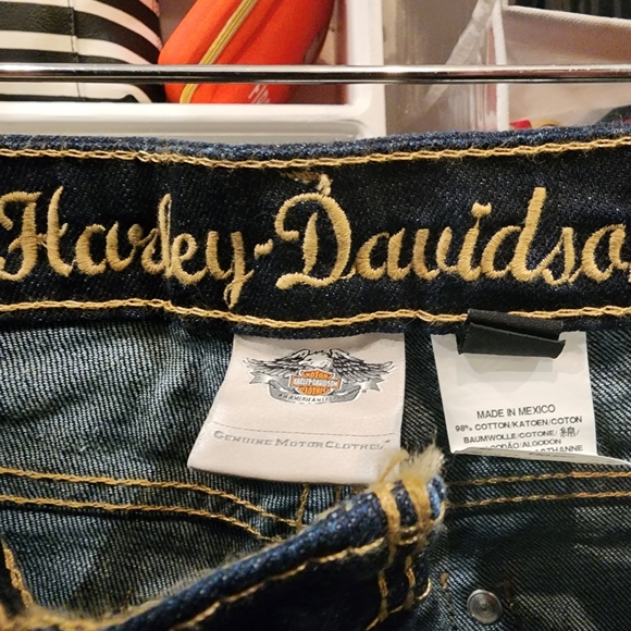 NWT Harley Davidson Women's Embelished Boot Cut Jeans Size 6 99176-16VW - Picture 7 of 8